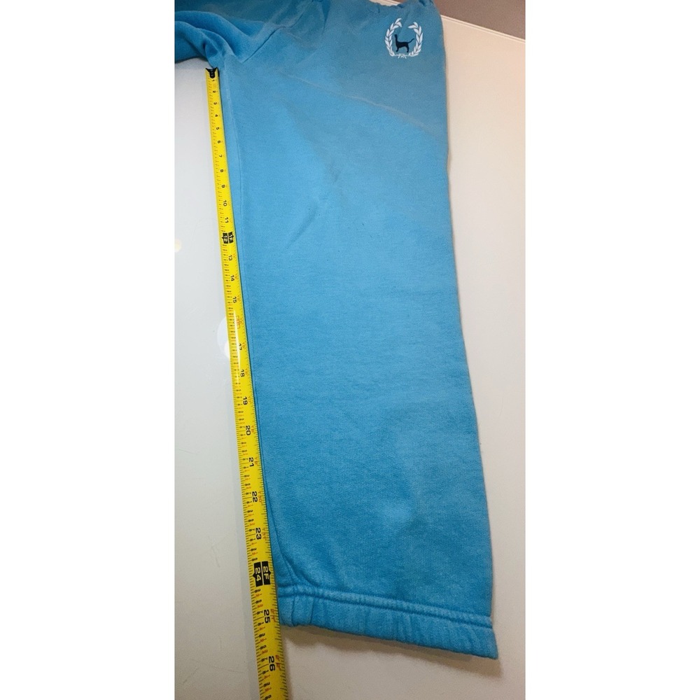 VTG Victoria's Secret PINK "Rock Royalty" Blue Cotton Sweat Pants Sz M - Picture 12 of 14